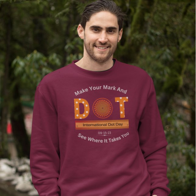 Internationales Dot Day Design Sweatshirt (Von Creator hochgeladen)