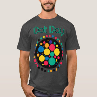 Internationales Dotentag Retro Bauhaus Design T-Shirt