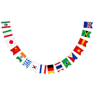 Internationales Festival Weltflaggen Multikulturel Wimpelkette