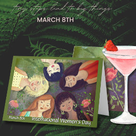 Internationales Frauentag - multiethnisches Portra Feiertagskarte