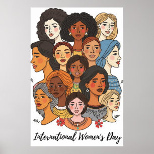 Internationales Frauentag-Poster Poster