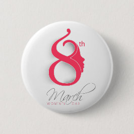 Internationales Frauentag-Rosa-Logo - Alle Optione Button