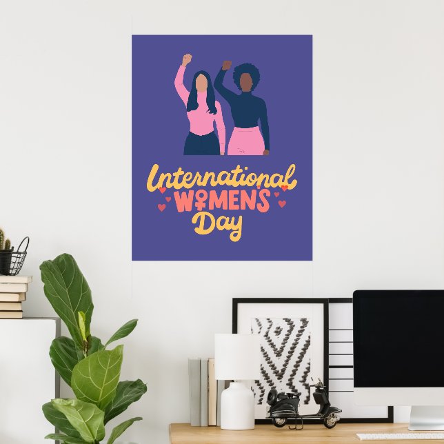 internationales Frauentagesposter Poster (Heimbüro)