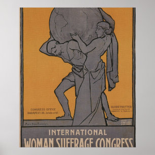 Internationales Frauenwahlposter Poster