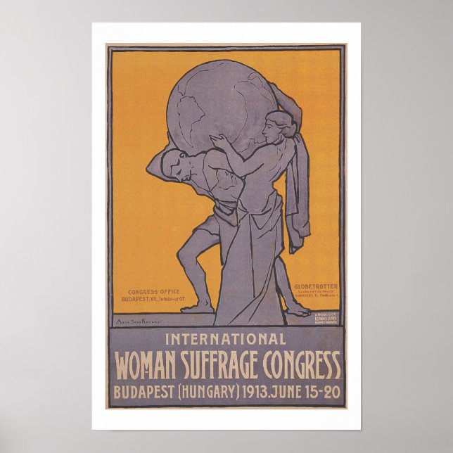 Internationales Frauenwahlposter Poster (Vorne)