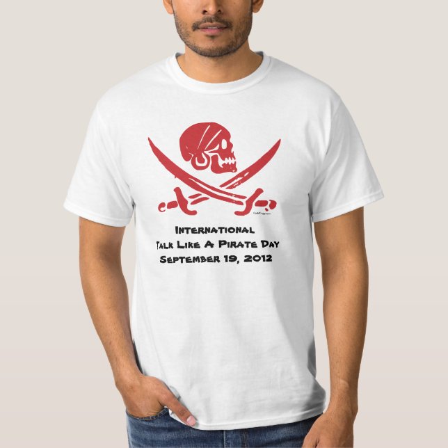 Internationales Gespräch wie ein Piraten-TagesT - T-Shirt (Vorderseite)