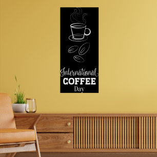 Internationales Poster zum Kaffeetag