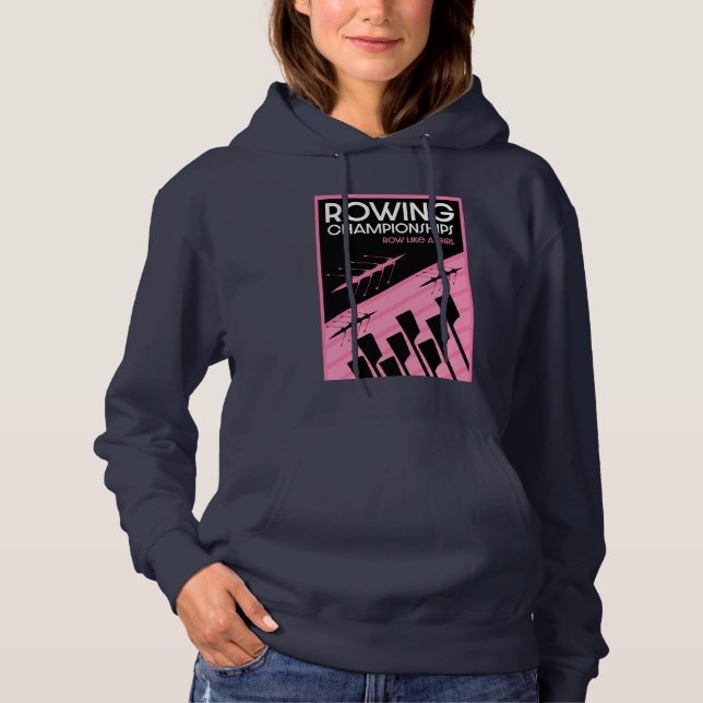 Internationales Rudern von Frauen Hoodie (Vorderseite)