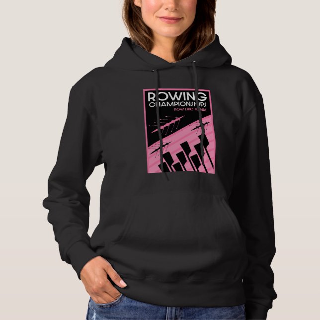 Internationales Rudern von Frauen Hoodie (Vorderseite)
