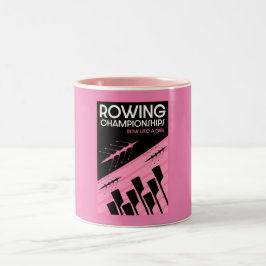 Internationales Rudern von Frauen Zweifarbige Tasse