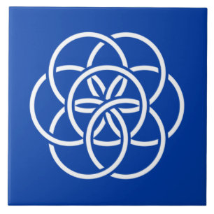 Internationales Symbol des Planeten Erde Fliese