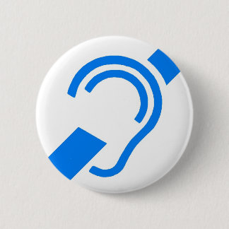 Internationales Symbol für das taube Button