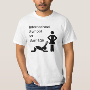 Internationales Symbol für Heirat T-Shirt