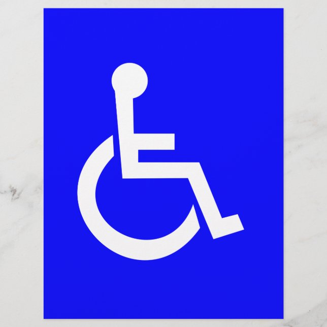 Internationales Zugangszeichen Flyer (Vorne)