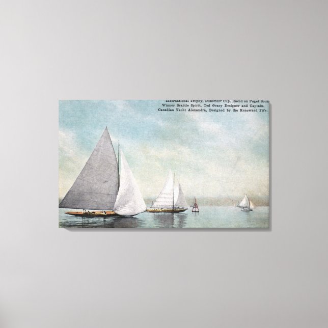 Internat'l Trophy Dunsmuir Cup Gewinner Leinwanddruck (Vorderseite)