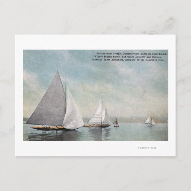 Internat'l Trophy Dunsmuir Cup Gewinner Postkarte (Vorderseite)