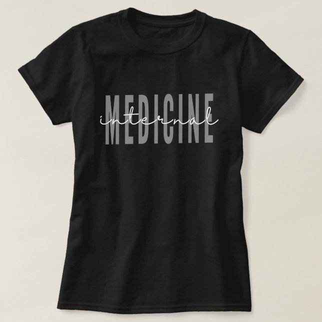 Interne Medizin Zukunft Arzt Medizin T-Shirt (Design vorne)