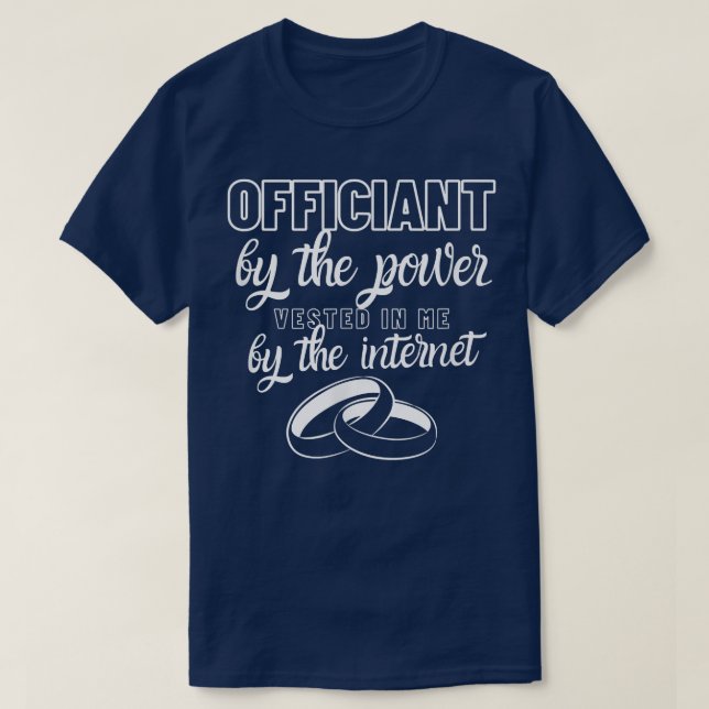 Internet-Abstimmung über Hochzeitsbeamte T-Shirt (Design vorne)