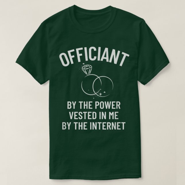 Internet-Abstimmung über Hochzeitsbeamte T-Shirt (Design vorne)