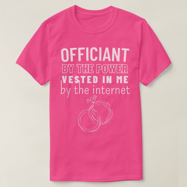 Internet-Abstimmung über Hochzeitsbeamte T-Shirt (Design vorne)
