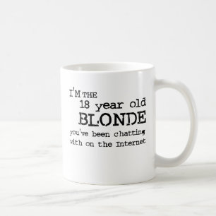 Internet-blonder lustiger Tassen-Spaß Tasse