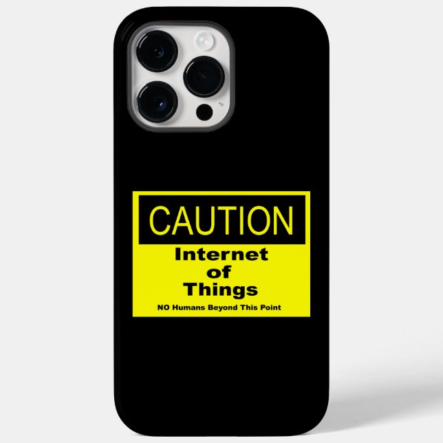 Internet der Dinge - Warnhinweis Case-Mate iPhone Hülle (Rückseite)