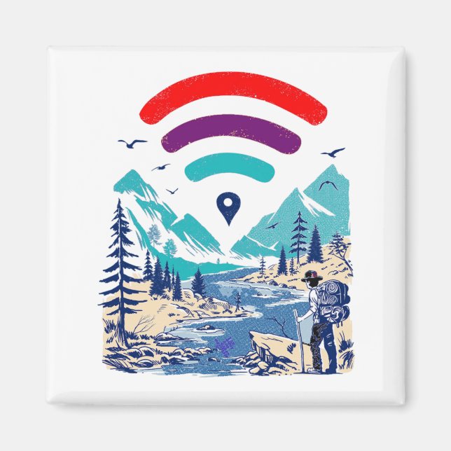 Internet Explorer, WiFi Geschenk Männer Frauen Magnet (Vorne)