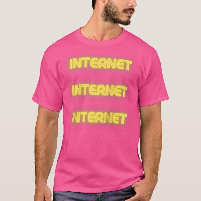 Internet Internet Internet Baseball T-Shirt (Vorderseite)