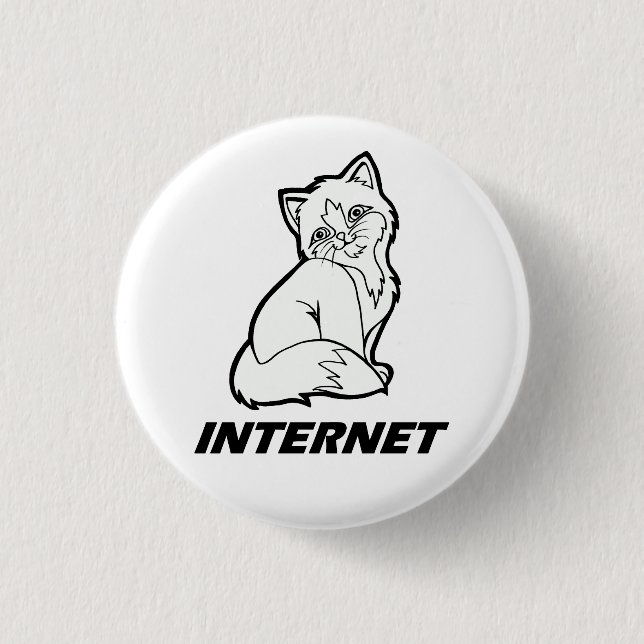 Internet-Katze Button (Vorderseite)