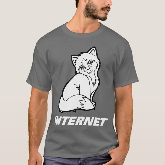 Internet-Katze T-Shirt (Vorderseite)