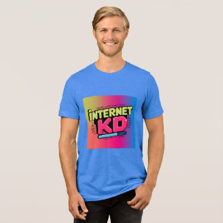 Internet Kid Y2K Neon T-Shirt, Tri-Blend Shirt