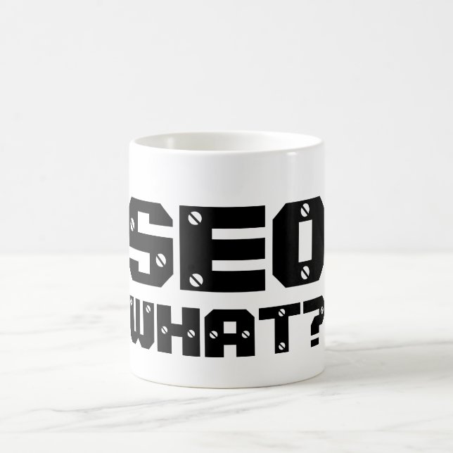 Internet-Marketings-Geeks u. Nerds: SEO was? Kaffeetasse (Mittel)