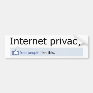 Internet-Privatleben Autoaufkleber