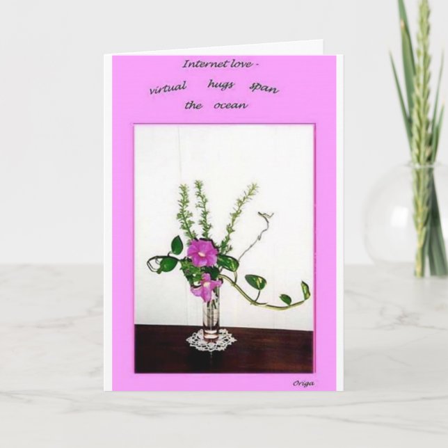 Internet Romance Dankeskarte (Vorderseite)