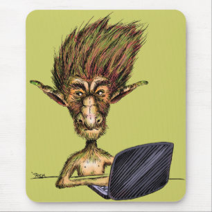 Internet-Schleppangel Mousepad