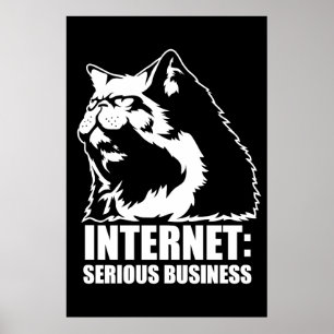 Internet: Serious Business (lolcat lustiges Hemd) Poster