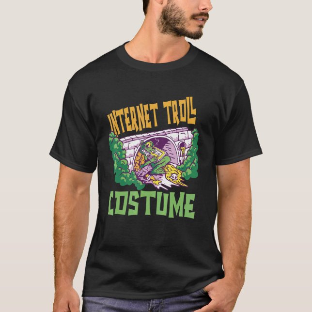 Internet Troll Costume Halloween T-Shirt (Vorderseite)