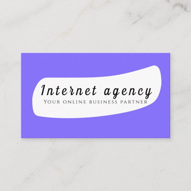 Internetagentur Visitenkarte (Vorderseite)