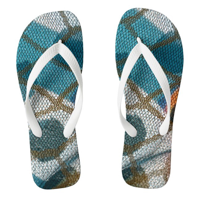 Internetverbindungen zeigen als Muster von Links Flip Flops (Fußbett)