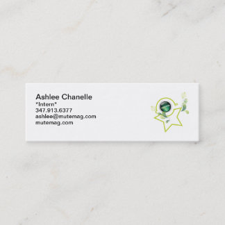 Internierter B-Karte Mini Visitenkarte