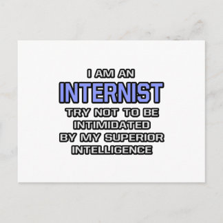 Internist Joke ... Überlegene Intelligenz Postkarte