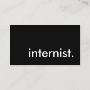 Internist. Visitenkarte