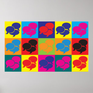 Interpretation von Pop Art Poster