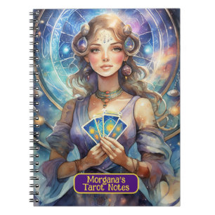 Interpretationen von Kartomaten und Tarot-Kartenle Notizblock