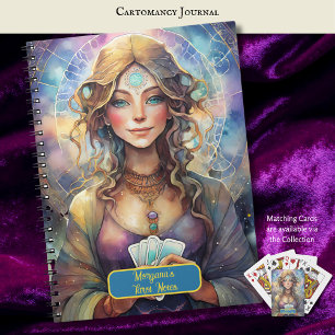 Interpretationen von Kartomaten und Tarot-Kartenle Notizblock