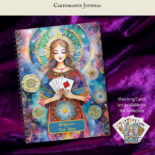 Interpretationen von Kartomaten und Tarot-Kartenle Notizblock