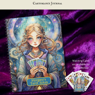 Interpretationen von Kartomaten und Tarot-Kartenle Notizblock