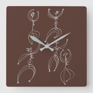 Interpretationstanz Quadratische Wanduhr