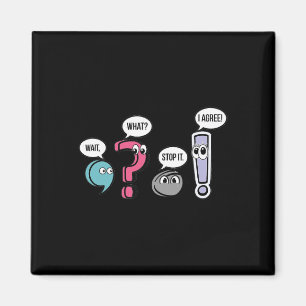 Interpunktion Englischlehrer-Geschenk Wart Was Sto Magnet
