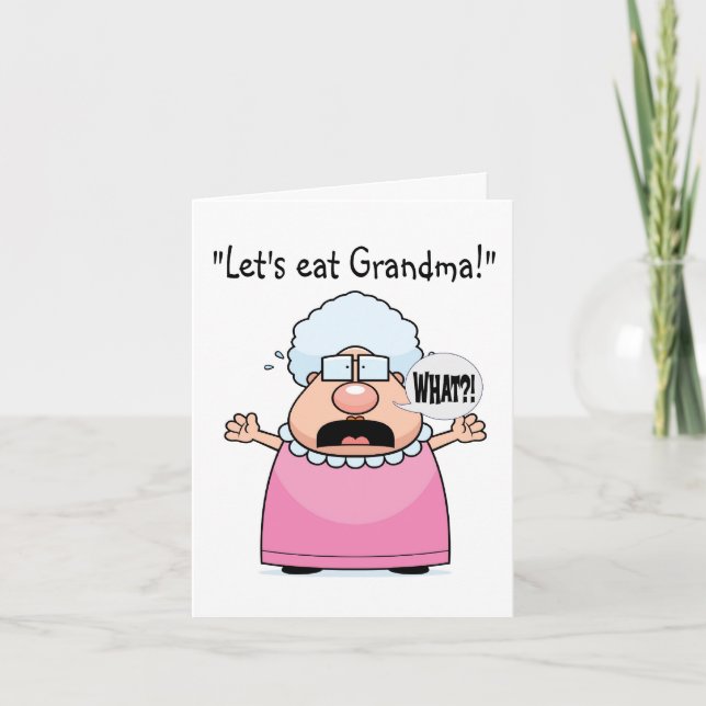 Interpunktion rettet Leben-Anmerkungs-Karte Karte (Vorderseite)